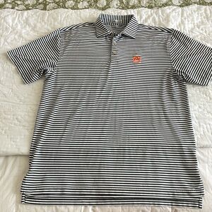Peter Millar Auburn Striped Polo
